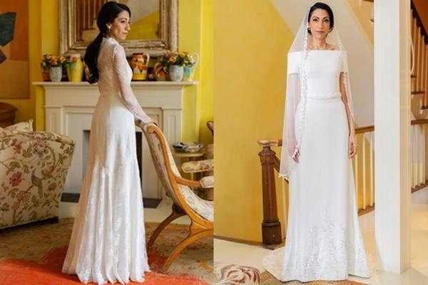 Menikahi Alex Soros, Huma Abedin Kenakan Dua Gaun Pengantin Indah Gyvency dan Erdem