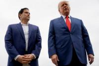 Presiden Donald Trump bersama Menlu AS Marco Rubio (Foto: REUTERS)
