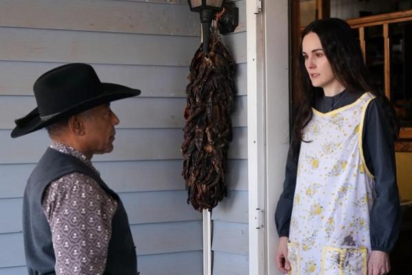 Giancarlo Esposito dan Michelle Dockery dalam Please Don`t Feed the Children. (FOTO: SHANE SIGLER) 