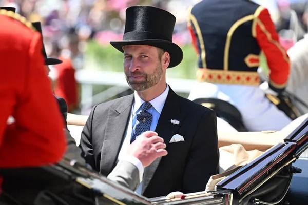 Pangeran William pada hari kedua Royal Ascot pada 18 Juni 2025. (FOTO: WIREIMAGE) 