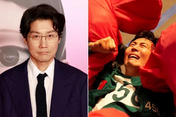 (Kiri) Hwang Dong-hyuk; (Kanan) Lee Jung-jae sebagai Seong Gi-hun dalam Squid Game. (FOTO: FILM MAGIC/NETFLIX) 