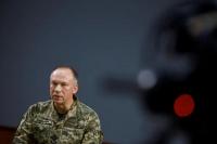 Kolonel Jenderal Oleksandr Syrskyi, Panglima Angkatan Darat Ukraina, menghadiri wawancara dengan Reuters, di Kharkiv, Ukraina 12 Januari 2024. REUTERS