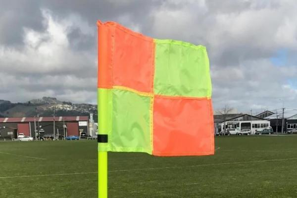 Ilustrasi - bendera corner di lapangan sepak bola (Foto: Perennial Sport) 