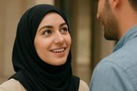 Ilustrasi - wanita yang sedang berinteraksi dengan seorang pria (Foto: Terasmuslim.com)