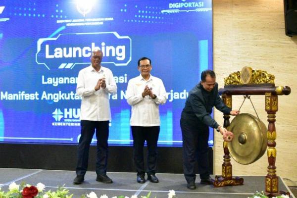 Peluncuran Integrasi Data Manifest Angkutan Udara Niaga Berjadwal ke Hubnet, Senin (23/6/2025). Foto: hubud/katakini 