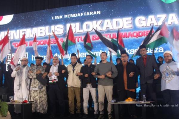 Peluncuran program Indonesia Global Peace Convoy untuk Gaza di Jakarta, Sabtu (28/6/2025). Foto: pjmi/katakini 