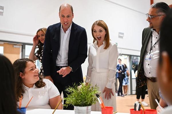 Pangeran William, dengan pendukung Homewards Geri Halliwell Horner di sebuah acara di London pada bulan Juni 2023. (FOTO: GETTY IMAGE) 