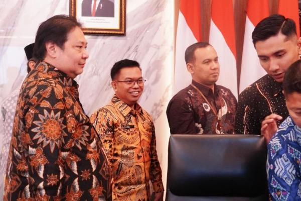 Deputi Bidang Ketersediaan dan Stabilisasi Pangan NFA I Gusti Ketut Astawa (nomor dua dari kiri) 