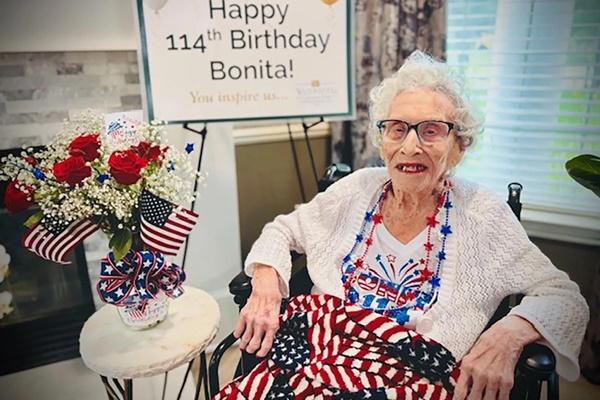 Bonita Gibson pada 4 Juli 2025. (FOTO: LINDSAY CHARLEFOUR DAN SARA BAILEY) 
