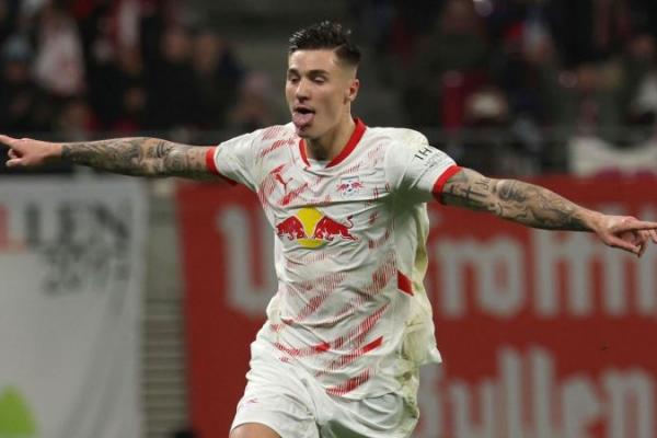 Penyerang RB Leipzig, Benjamin Sesko (Foto: Sky Sports) 