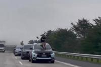 Viral Pria Joget `Aura Farming` di Tol Lampung, Polisi Turun Tangan