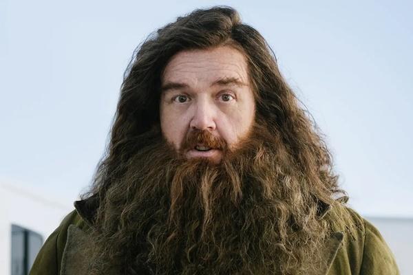 Nick Frost sebagai Rubeus Hagrid untuk serial mendatang Harry Potter di HBO. (FOTO: HBO) 