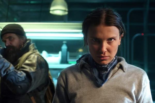 Stranger Things yang dibintangi Milly Bobby Brown dan David Harbour. (FOTO: NETFLIX) 