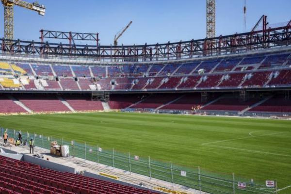 Ilustrasi -  renovasi Stadion Camp Nou di Barcelona (Foto: Marca) 
