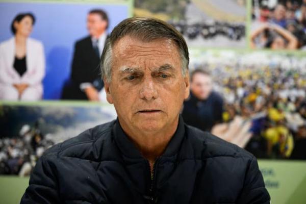 Mantan Presiden Brasil Jair Bolsonaro menghadiri wawancara dengan Reuters di Brasilia, Brasil, 18 Juli 2025. REUTERS 