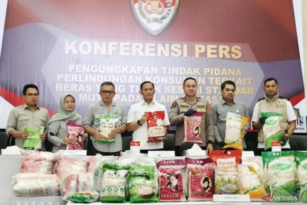 Polri Ungkap Tiga Produsen Beras Diduga Langgar Standar Mutu