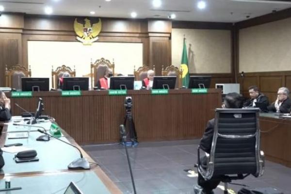 Sidang putusan Sekjen PDI Perjuangan Hasto Kritiyanto (Foto: Tangkapan Layar Youtube/Pengadilan Negeri Jakarta Pusat) 