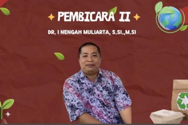Akademisi Fakultas Pertanian, Sains dan Teknologi (FPST), Universitas Warmadewa (Unwar), Dr. I Nengah Muliarta, S.Si., M.Si 