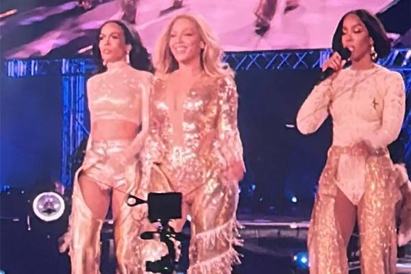 Beyonce reuni kembali dengan Michelle Williams (kiri) dan Kelly Rowland (kanan) untuk pertunjukan terakhirnya Cowboy Carter pada tanggal 26 Juli 2025. (FOTO: SHUTTERSTOCK) 