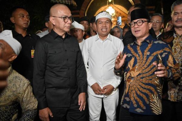 Mendes Yandri Susanto saat menghadiri peluncuran Aplikasi Jaga Desa di Kabupaten Subang (Foto: Humas Kemendes PDT) 