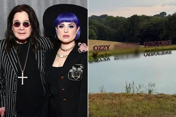 Ozzy Osbourne dan Kelly Osbourne; Ozzy Osbourne dimakamkan di tepi danau sebuah taman. (FOTO: GETTY IMAGE/INSTAGRAM) 