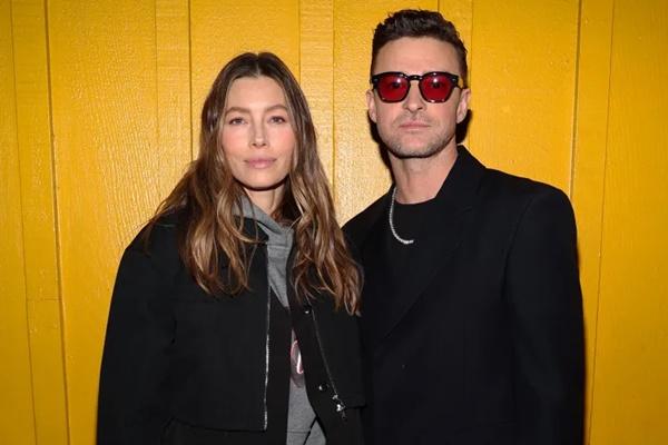 Jessica Biel dan Justin Timberlake menghadiri acara peluncuran albumnya pada 14 Maret 2024 di West Hollywood. (FOTO: GETTY IMAGE) 