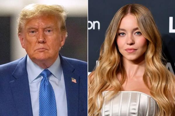 Presiden Donald Trump menyuarakan dukungan untuk Sydney Sweeney dan iklan American Eagle miliknya yang kontroversial. (FOTO: GETTY IMAGE) 