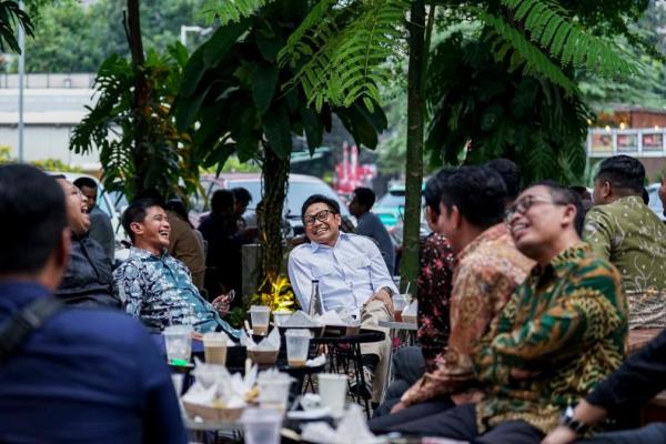 Menko PM Abdul Muhaimin Iskandar saat menerima kunjungan Kelompok Cipayung Plus Jawa Timur di kawasan Jakarta Pusat (Foto: Ist) 
