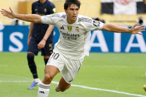 Penyerang Real Madrid Gonzalo Garcia (BolaSkor) 