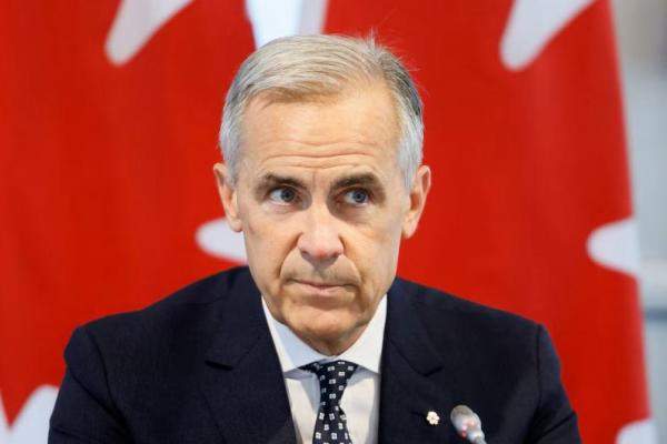 Perdana Menteri Kanada Mark Carney berpidato di KTT Proyek-Proyek Utama Metis di Ottawa, Ontario, Kanada, 7 Agustus 2025. REUTERS 