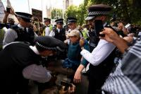 Polisi Inggris Tangkap 150 Pengunjuk Rasa untuk Kelompok Palestina Action