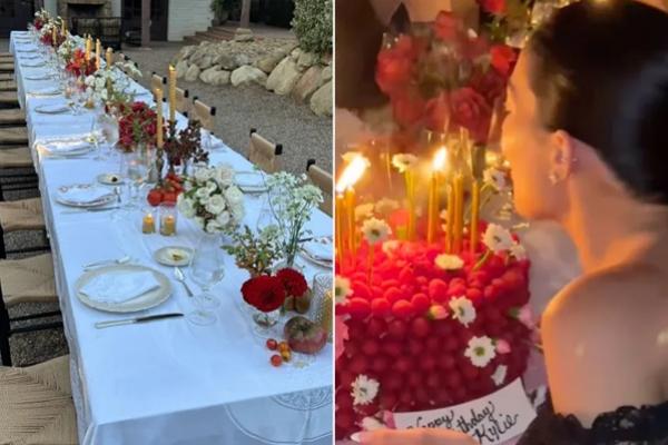 Kylie Jenner merayakan pesta ulang tahun ke-28 pada Minggu (10/8/2025). (FOTO: INSTAGRAM) 