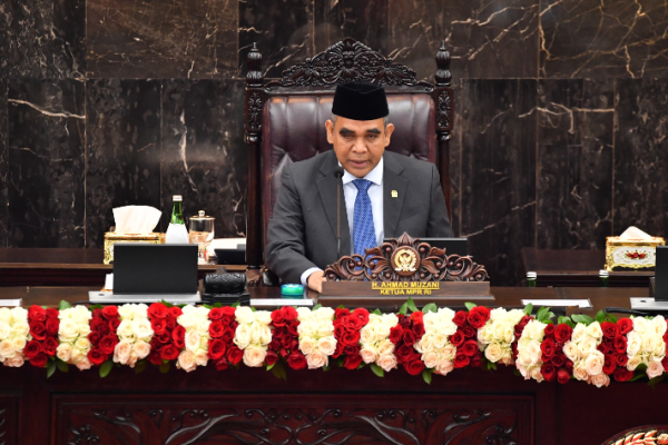Ketua MPR RI dalam Sidang Tahunan MPR 2025 (Foto: Humas MPR) 