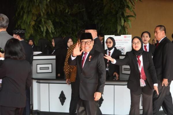 Menteri Koordinator Bidang Pemberdayaan Masyarakat (Menko PM) Abdul Muhaimin Iskandar saat menghadiri sidang tahunan MPR 2025 (Foto: Ist) 