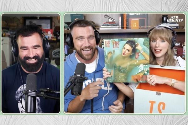 Taylor Swift merilis album studio ke-12 `The Life of a Showgirl` di podcast New Heights milik Travis Kelce dan Jason Kelce. (FOTO: INSTAGRAM) 
