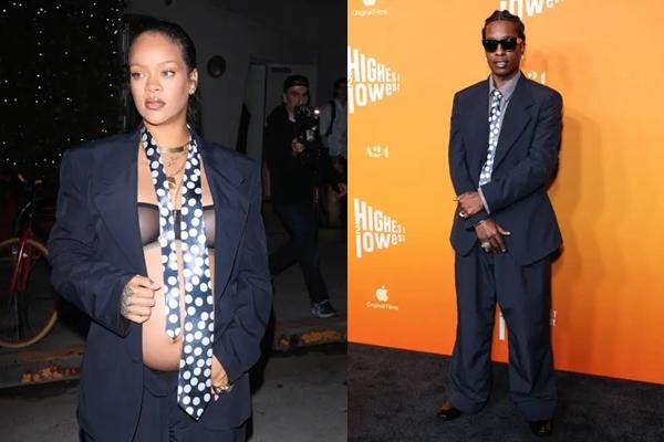 Premiere Highest 2 Lowest, A$AP Rocky Tiru Gaya Berpakaian Rihanna. (FOTO: GETTY IMAGE) 