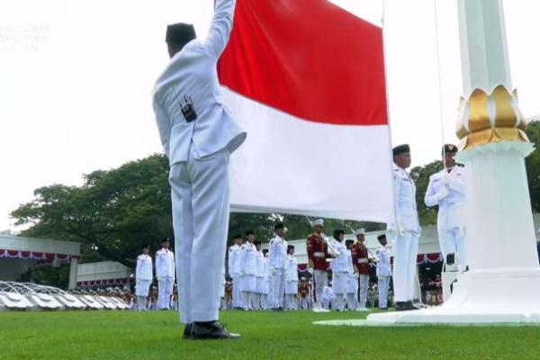 Peringatan hari kemerdekaan Indonesia ke-80 di Istana Negara (Foto: Tangkapan Layar via Youtube) 
