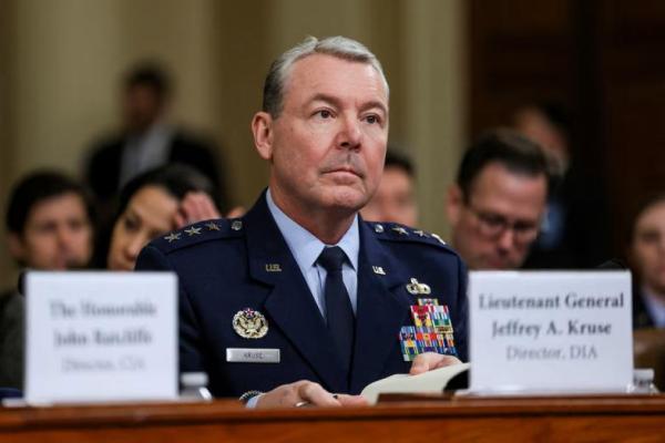 Letnan Jenderal Angkatan Udara AS dan Direktur Badan Intelijen Pertahanan Jeffrey Kruse di Capitol Hill, Washington, AS, 26 Maret 2025. REUTERS 
