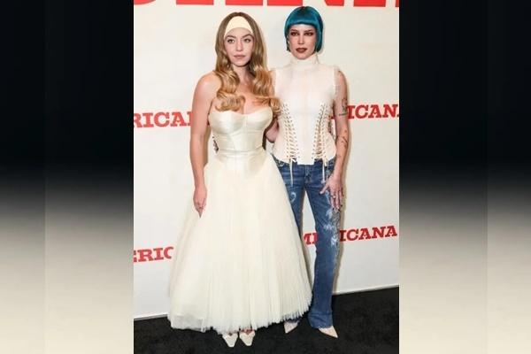 Sydney Sweeney dan Halsey main bersama di film Americana. (FOTO: BACKGRID) 
