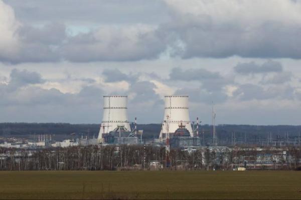 Pemandangan menunjukkan PLTN Kursk selama konflik Rusia-Ukraina, dilihat dari kota Kurchatov di wilayah Kursk, Rusia, 19 Maret 2025. REUTERS 