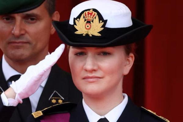 Putri Mahkota Belgia, Elisabeth, menghadiri perayaan Hari Nasional di Brussel, Belgia, 21 Juli 2025. REUTERS 