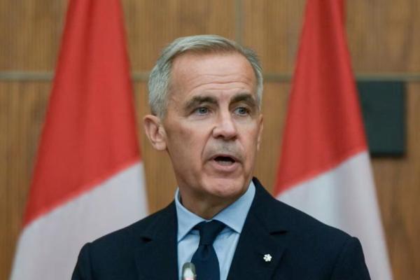 Perdana Menteri Kanada Mark Carney berbicara dalam konferensi pers di Parliament Hill di Ottawa, Ontario, Kanada, 22 Agustus 2025. REUTERS 