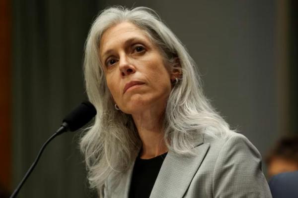 Susan Monarez, calon direktur Pusat Pengendalian dan Pencegahan Penyakit yang diajukan Presiden AS Donald Trump, di Capitol Hill, Washington, AS, 25 Juni 2025. REUTERS 