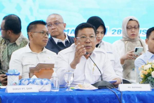Kepala Badan Pangan Nasional/National Food Agency (NFA)  Arief Prasetyo Adi dalam Rapat Koordinasi Terbatas Konsolidasi Koperasi Desa/Kelurahan Merah Putih se-Jawa Tengah di Semarang, Jawa Tengah pada Kamis (28/8/2025).(foto:NFA) 