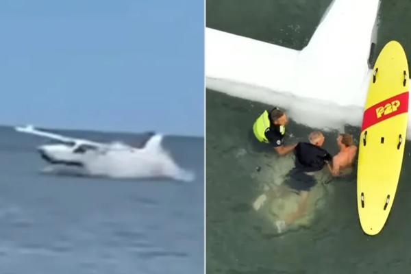 Kecelakaan pesawat dan penyelamatan Mark Finkelstein. (FOTO: YOUTUBE) 