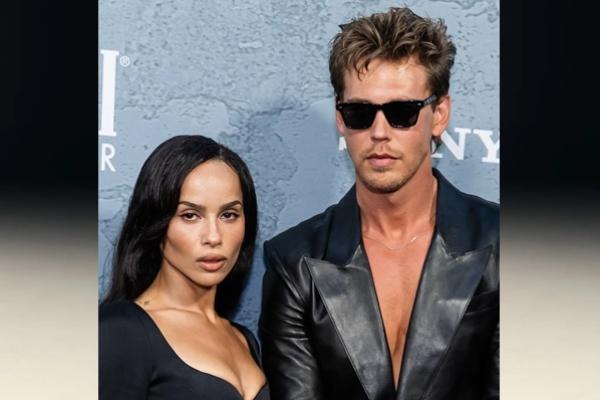 Zoe Kravitz dan Austin Butler di pemutaran perdana Caught Stealing di New York pada 26 Agustus 2025. (FOTO: FILM MAGIC) 