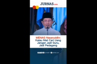Menag Nasaruddin: Kalau Niat Cari Uang Jangan Jadi Guru, Jadi Pedagang