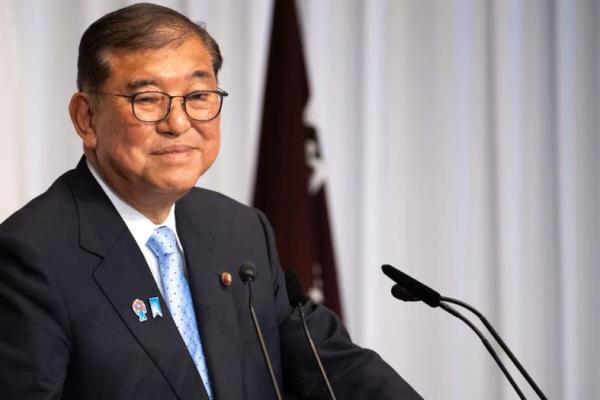 Perdana Menteri Jepang Shigeru Ishiba menghadiri konferensi pers di kantor pusat Partai Demokrat Liberal atau LDP di Tokyo pada 21 Juli 2025. Foto via REUTERS 