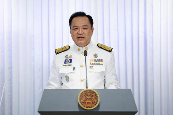 Perdana Menteri Thailand, Anutin Charnvirakul, menghadiri konferensi pers di kantor pusat partai Bhumjaithai setelah upacara pengesahan kerajaan, di Bangkok, Thailand, 7 September 2025. REUTERS 