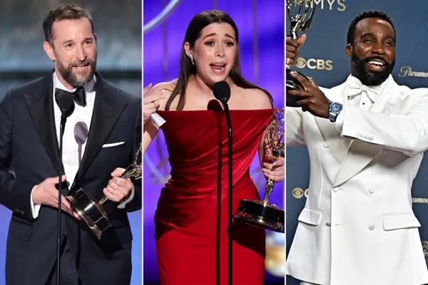 Dari kiri: Noah Wyle, Cristin Milioti dan Tramell Tillman. (FOTO: GETTY IMAGE) 